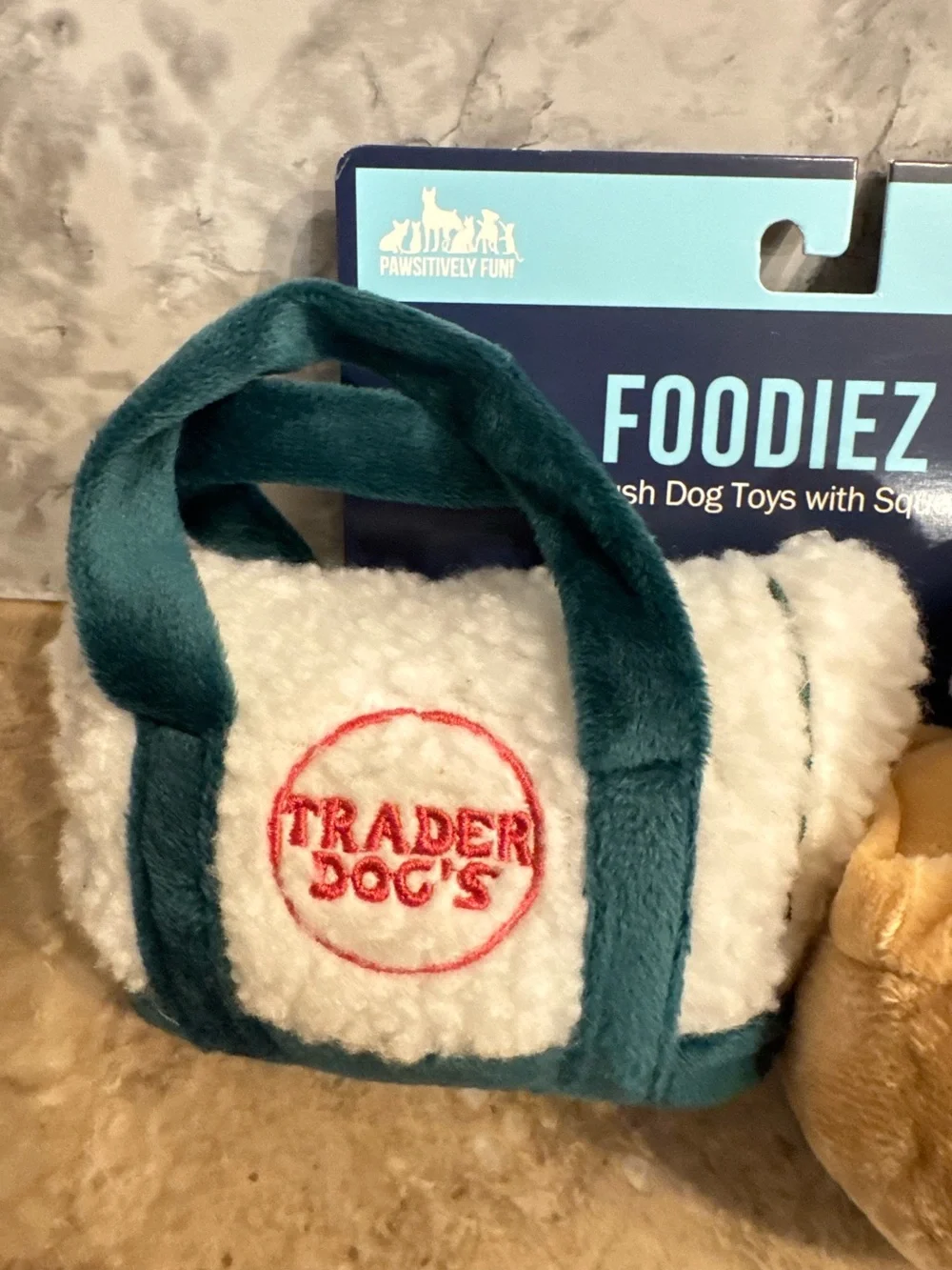 Pawsitively Fun Foodiez Trader Joes Dog Toys 2PK
